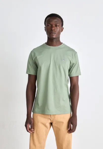 Базовая футболка Shield GANT, сухой зеленый