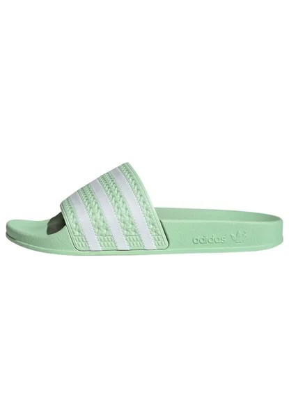 Туфли-мюли adidas Originals ADILETTE W, полузеленое искрящееся облако белое полузеленое искристое