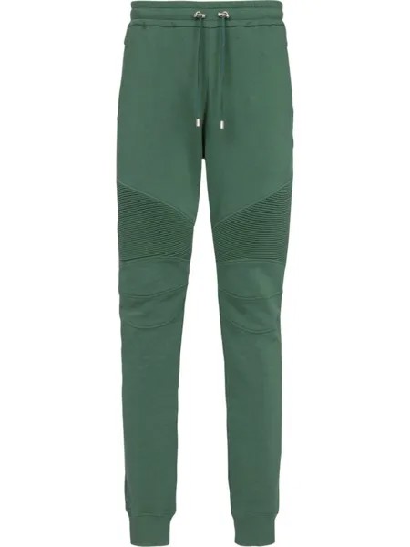 Balmain спортивные брюки с кулиской, зеленый