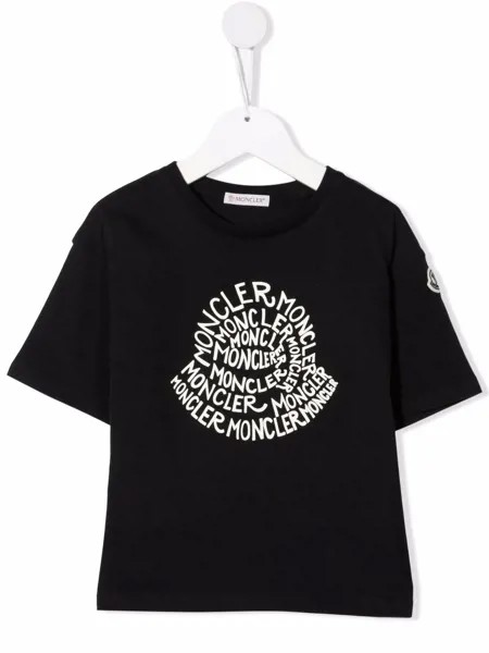 Moncler Enfant футболка с графичным принтом