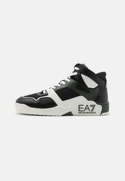 Высокие туфли EA7 Emporio Armani NEW BASKET MID UNISEX, цвет duff bag/black/white
