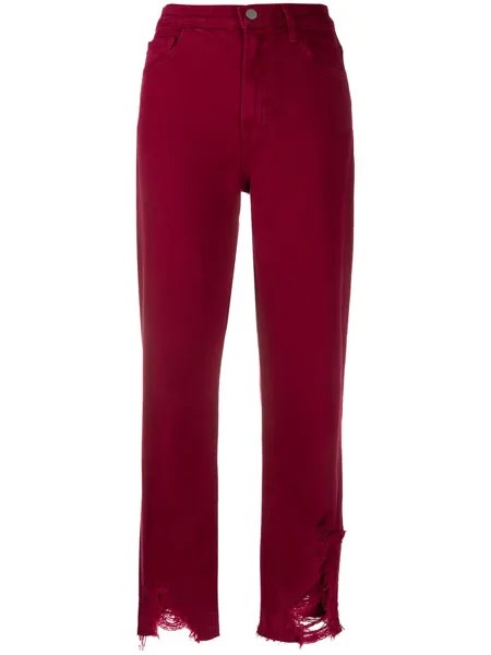 J Brand джинсы прямого кроя с прорезями