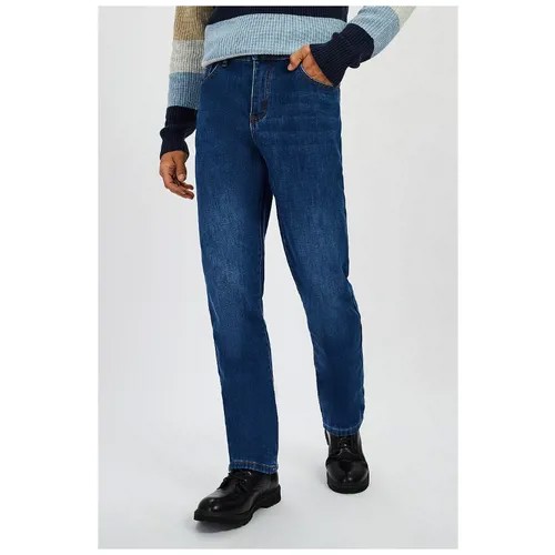 Джинсы утепл BAON мужской, модель:B8022501, цвет:NAVY DENIM, размер: 33