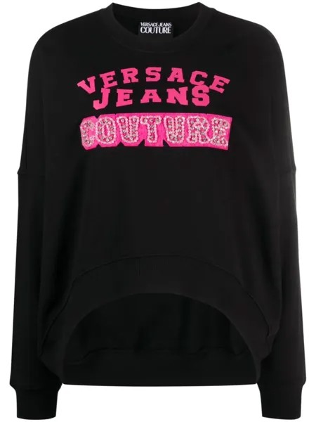 Versace Jeans Couture толстовка с логотипом, черный