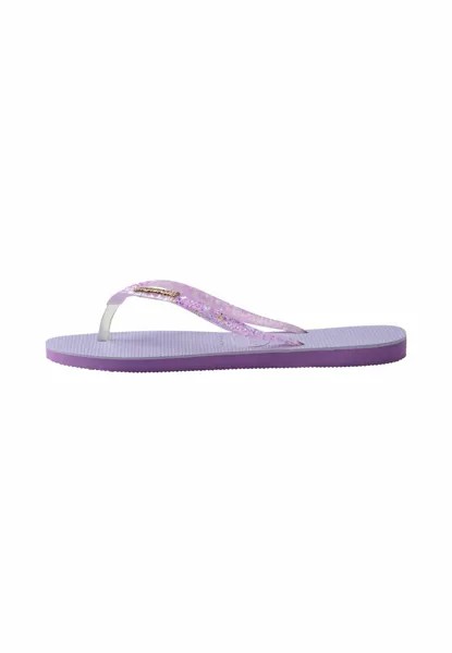 Шлепанцы для ванной Havaianas Flip Flop Slim Glitter Flourish Havaianas, фиолетовый