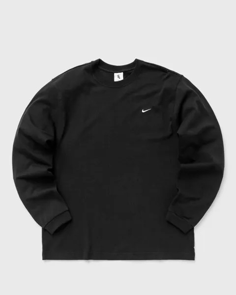 Футболка Nike Solo Swoosh Long-Sleeve Top, черный/белый