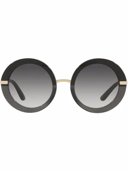 Dolce & Gabbana Eyewear солнцезащитные очки в круглой оправе