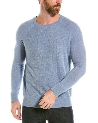 Magaschoni кашемировый свитер с круглым вырезом смешанной строчки, мужской синий, S