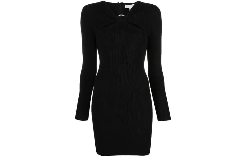 Michael Kors Женское платье с длинными рукавами Michael Kors, цвет Black