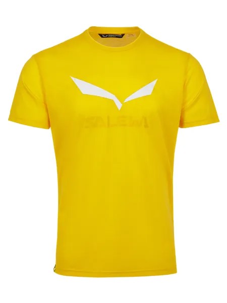 Футболка мужская Salewa Solidlogo Dry M T-Shirt желтая L