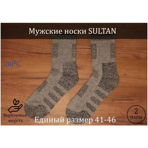 Мужские носки Syltan, 2 пары, размер 41-46, серый