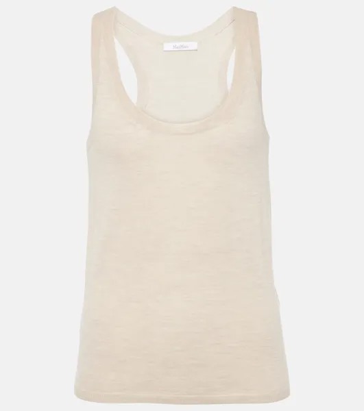 Кашемировая майка Abbono Max Mara, бежевый