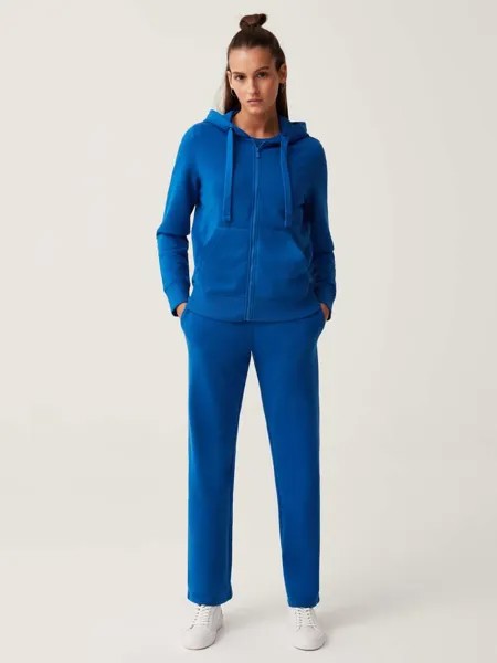 Широкие джоггеры для фитнеса из флиса с кулиской Ovs, цвет royal blue