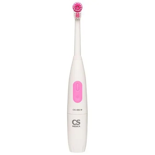 Электрическая зубная щетка CS Medica CS-466, белый/пион