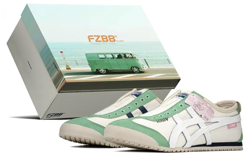 Кроссовки Onitsuka Tiger MEXICO 66 Lifestyle Shoes Unisex Low-top Silver/Green, зеленый