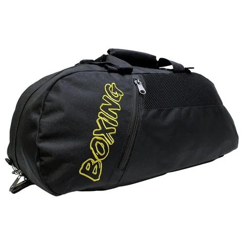 Сумка спортивная сумка-рюкзак STAR FIGHT, 37 л, 25х25х53 см, черный