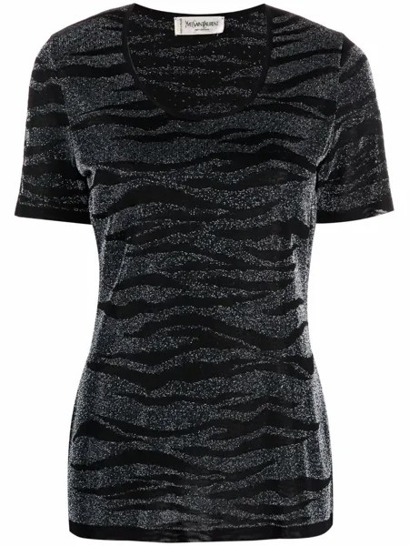 Yves Saint Laurent Pre-Owned футболка 2000-х годов с блестками