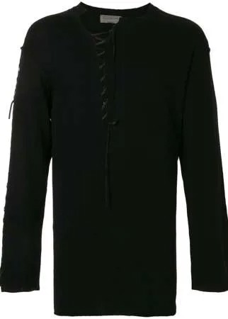 Yohji Yamamoto джемпер со шнуровкой