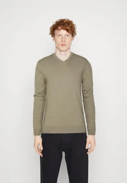 Вязаный свитер BERG Selected Homme, цвет vetiver melange