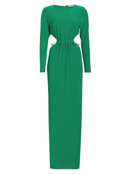 Платье Rosemary с вырезом-цепочкой Ramy Brook, цвет Jewel Green