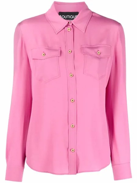 Boutique Moschino блузка с тисненым пуговицами