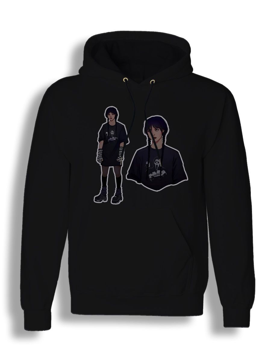 Худи унисекс СувенирShop Wednesday/Уэнсдэй/Венсдей 40 черное XL