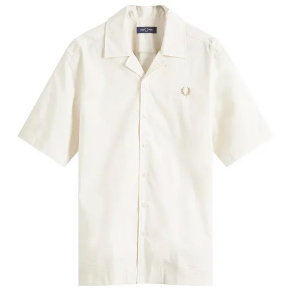 Рубашка Fred Perry Ribbed Hem Vacation, кремовый