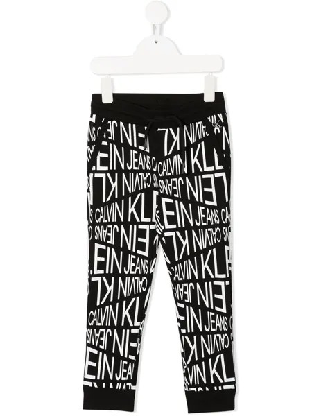 Calvin Klein Kids спортивные брюки с графичным принтом