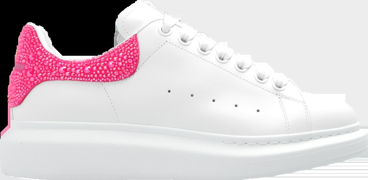 Кроссовки Alexander McQueen Wmns Oversized Sneaker 'White Halo Pink Crystal', белый