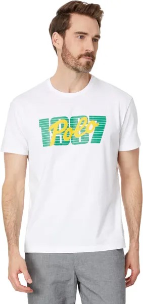 Футболка Polo Ralph Lauren Classic Fit Logo Jersey T-Shirt, цвет White 3