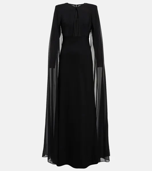 Шифоновое платье ROLAND MOURET, черный