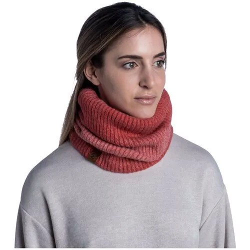 Шарф-труба Buff Knitted & Fleece Neckwarmer Marin, розовый