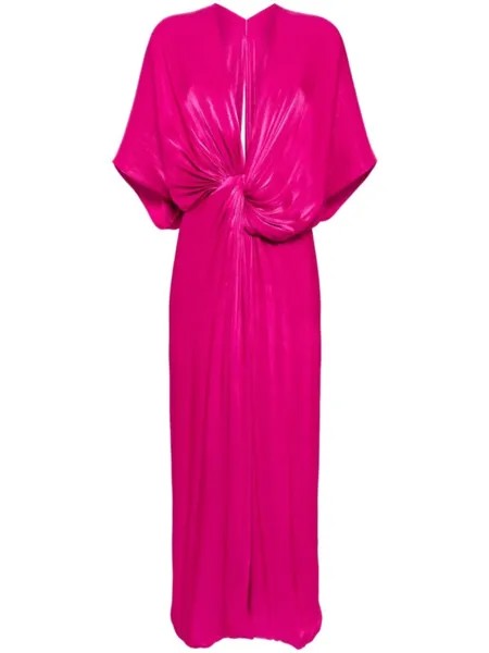 Costarellos платье макси Roanna Lurex, розовый