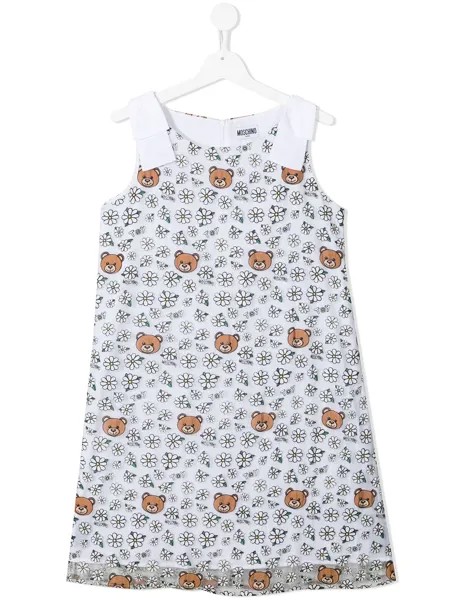 Moschino Kids платье с принтом Teddy Bear