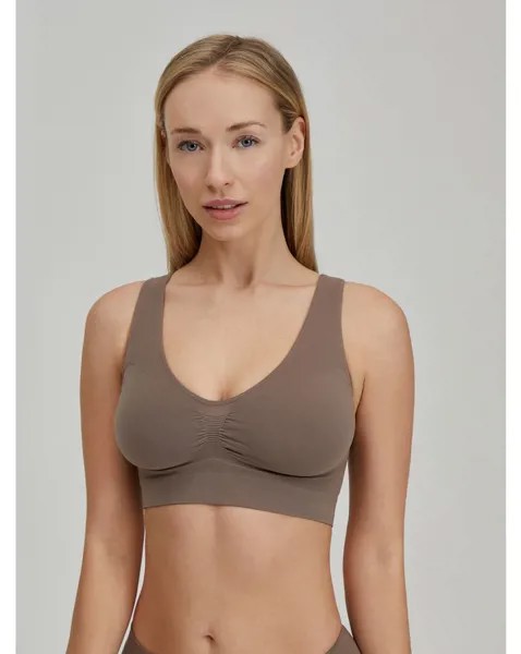 Бюстгальтер женский Mademoiselle Top Shaper (Ilar) коричневый XXL