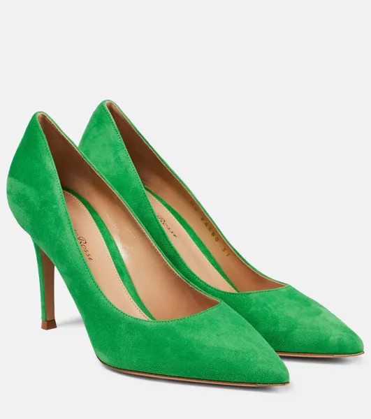 Замшевые туфли gianvito 85 Gianvito Rossi, зеленый