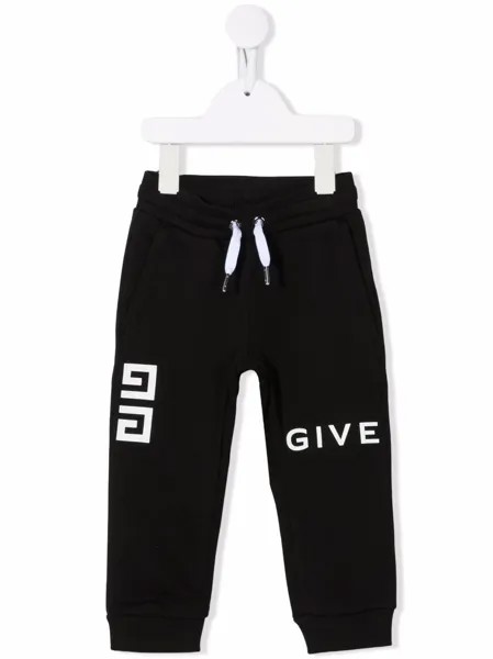 Givenchy Kids спортивные брюки с логотипом