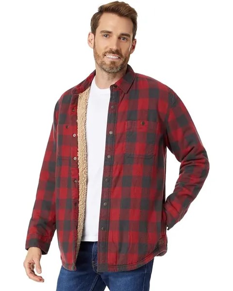Рубашка L.L.Bean Sherpa Lined Scotch Plaid, цвет Vintage Red Rob Roy