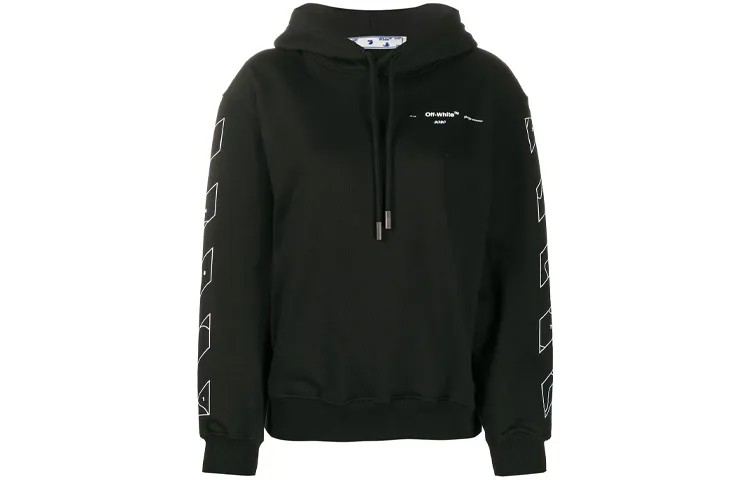 OFF-WHITE Женская толстовка, цвет Black