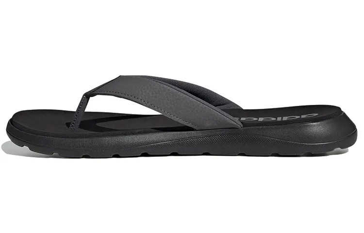 Adidas Comfort Вьетнамки Тапочки Черный/Серый