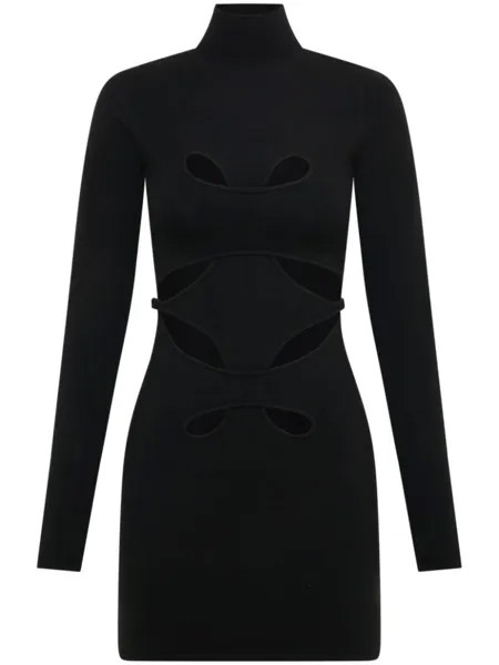 Платье мини Mobius Loop с вырезами Dion Lee, черный