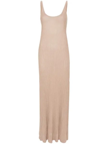 Max Mara платье Ritmo с люрексом, нейтральный цвет