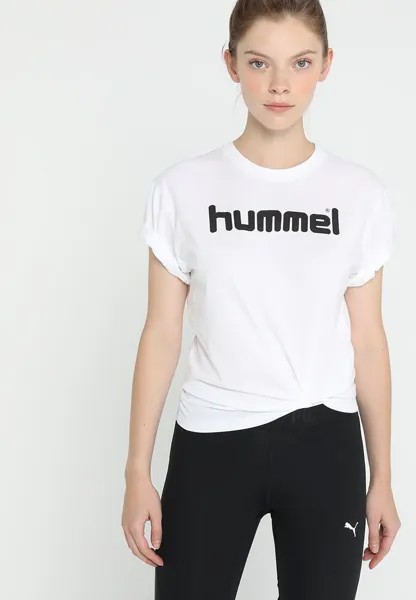 Футболка с принтом Hummel, белый