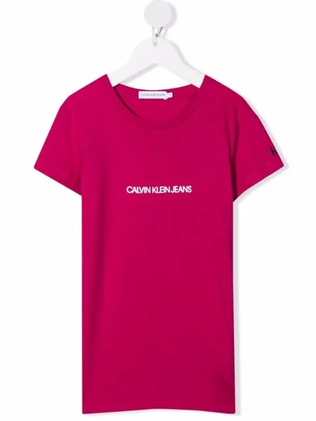 Calvin Klein Kids футболка из органического хлопка с логотипом