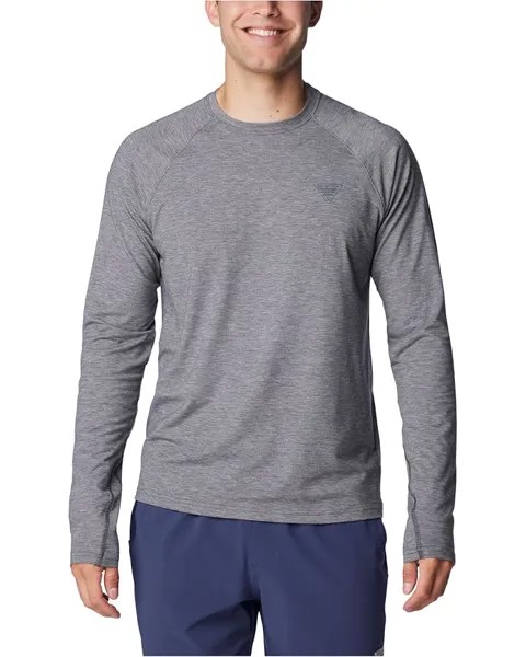 Лонгслив Columbia PFG Uncharted, цвет Shark Heather