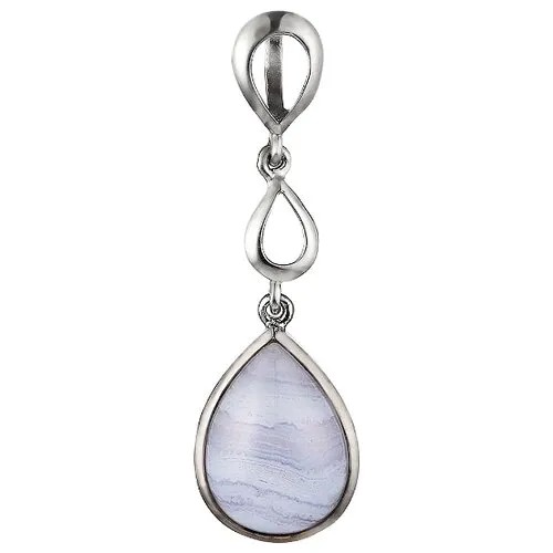 Подвеска с агатом из серебра NPE218-BL-GAG-WG JV
