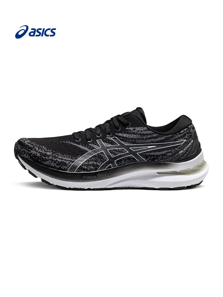 Мужские профессиональные кроссовки ASICS GEL-KAYANO 29 со стабильной поддержкой, дышащая амортизирующая спортивная обувь, цвет Черный/Белый【Wide Last 2E】