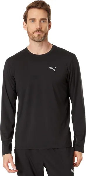 Футболка PUMA Run Cloudspun Long Sleeve Tee, цвет Puma Black