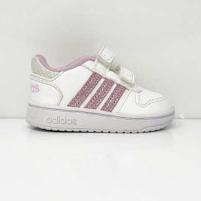 Adidas Girls Hoops 2.0 FY9462 Белая повседневная обувь Кроссовки Размер 4K