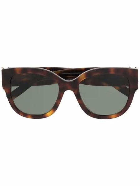 Saint Laurent Eyewear солнцезащитные очки черепаховой расцветки